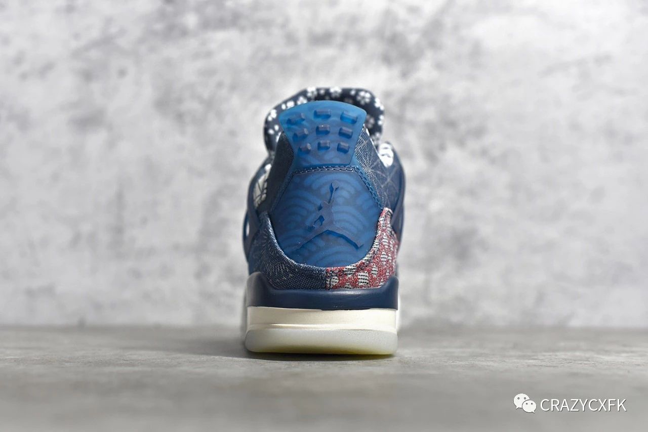 
乔丹 Air Jordan 4 Retro Sashiko Deep Ocean 蓝白牛仔刺子绣篮球鞋【火狐电竞官方网站】(图8)