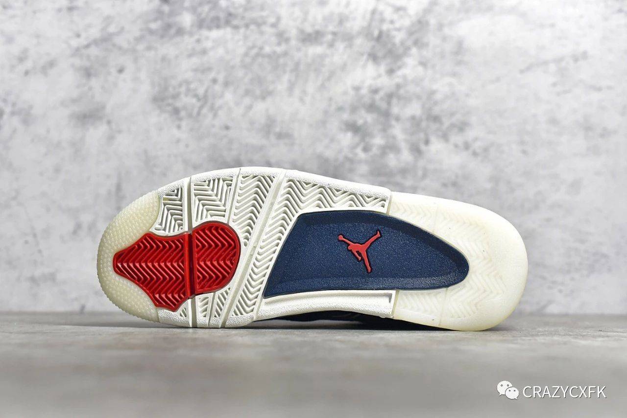 
乔丹 Air Jordan 4 Retro Sashiko Deep Ocean 蓝白牛仔刺子绣篮球鞋【火狐电竞官方网站】(图9)