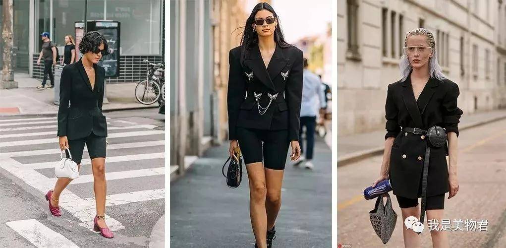 火狐电竞官方网站：
西装+短裤｜入秋最炸穿搭组合 时髦人都这么穿！(图16)
